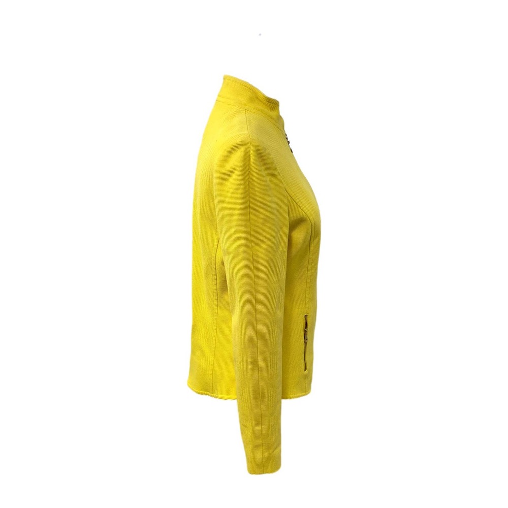 Dana Buchman Yellow Piqueé Jacket Blazer S EUC - Picture 4 of 15
